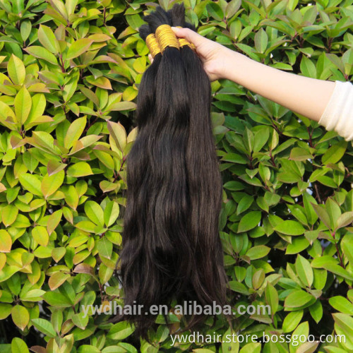 30-100cm Grade 8A Russian Cheap Virgin Hair Bulk Straight Human Hair Bulk Ponytail Virgin Hair Natural Brown Color